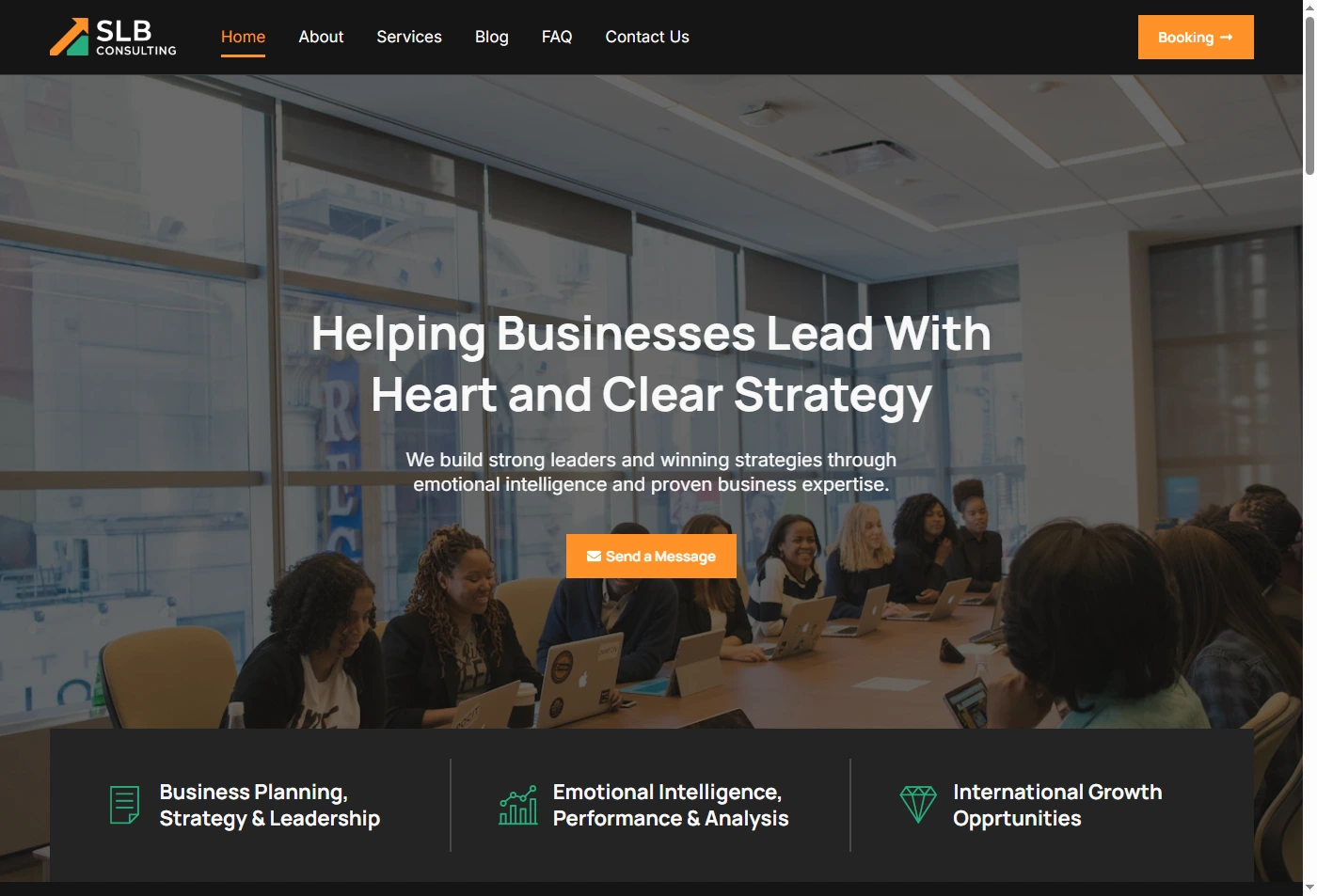 SLB Consulting - Homepage Screenshot