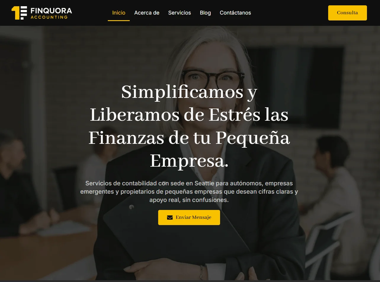 Finquora Accounting Screenshot - Novatixel Peru